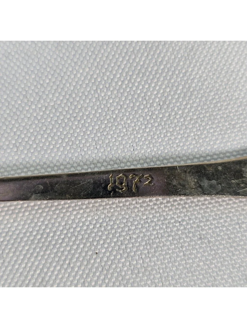 Vintage Narcis 1972 Daffodil Flower Silver Tone Souvenir Collector Spoon 4.25
